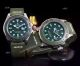 Rolex Yachtmaster Rose Gold Replica Watch - Black Leather Strap (5)_th.jpg